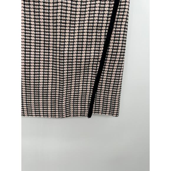 J. Crew Factory Plaid Pink Tweed Mini Skirt Womens Size 0 Academia Preppy - Picture 3 of 7